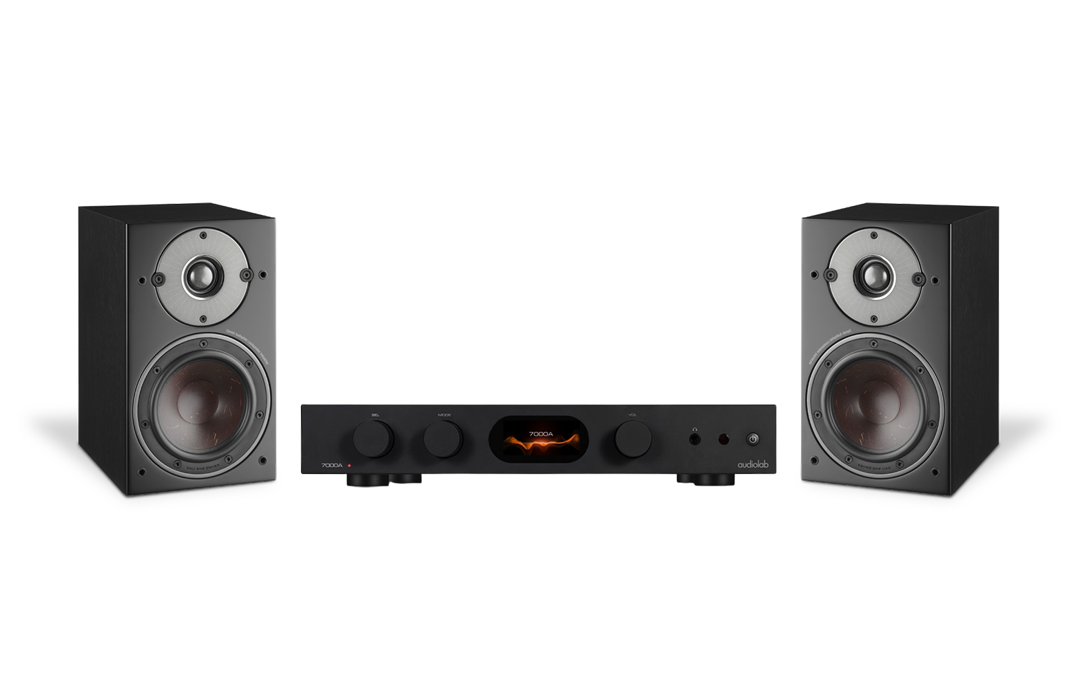 Audiolab 7000A Integrated Amplifier + Dali Oberon 1 Speakers Package and 5 metres Classic 79 Strand