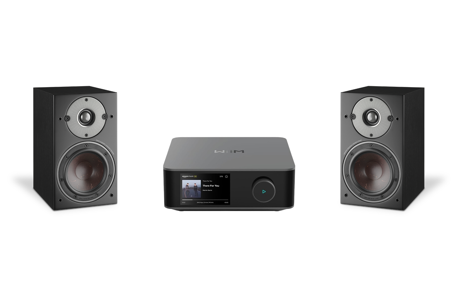 WiiM AMP Ultra Network Stereo Amplifier + Dali Oberon 1 Speakers Package and 5 metres Classic 79 Strand