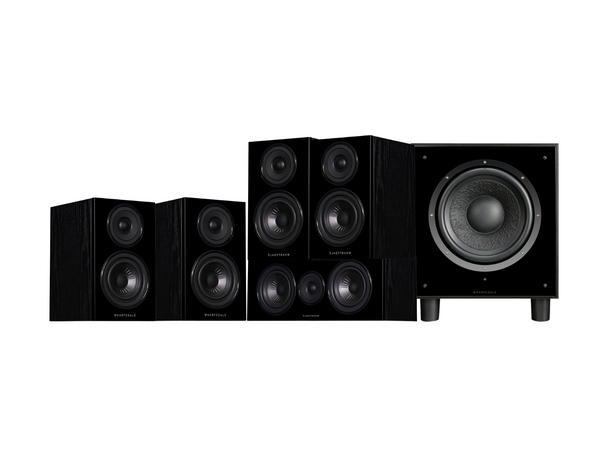 Wharfedale 5.1 Home Cinema Speakers System Bundle - Black