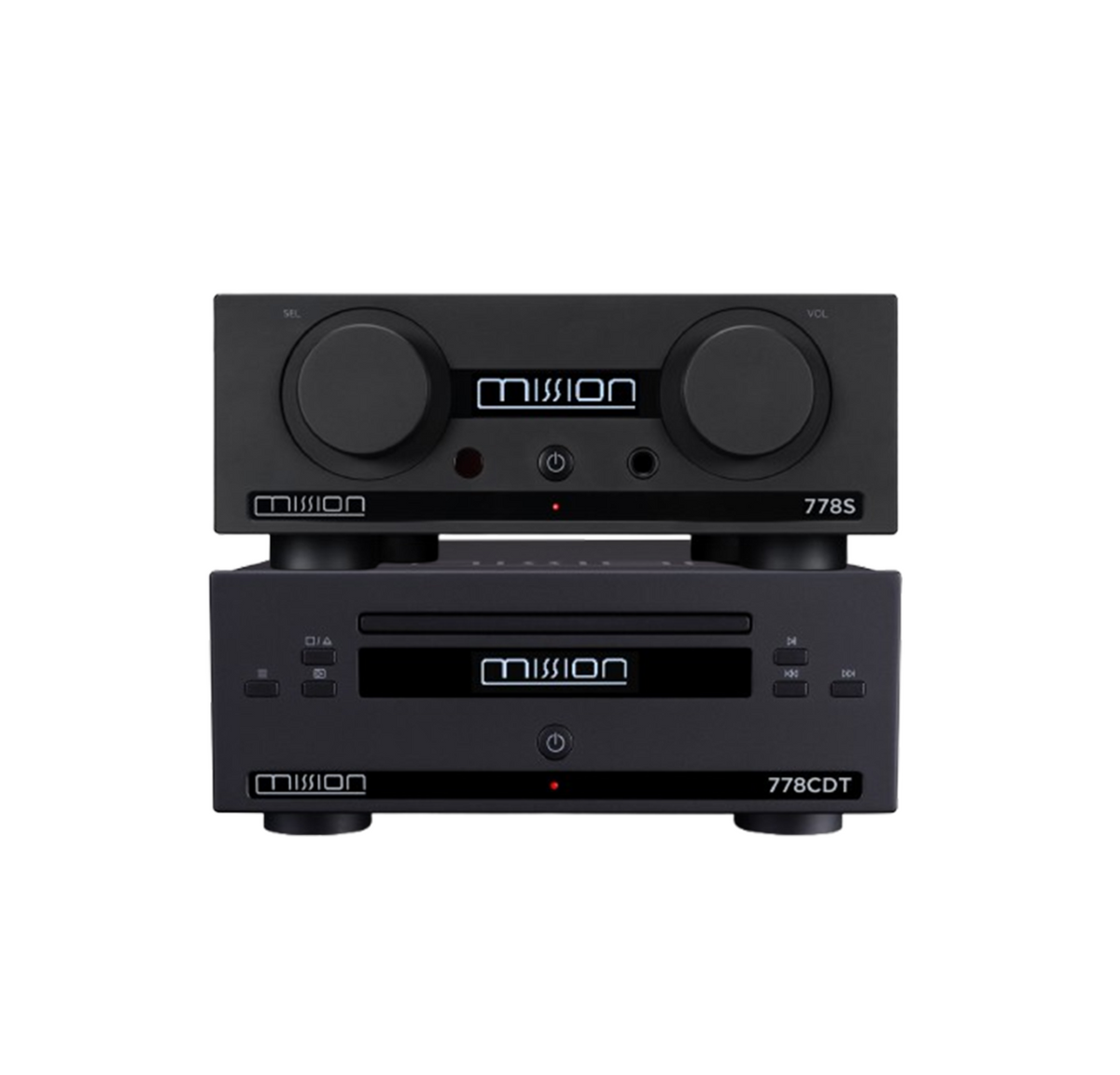 Mission 778S Streamer & 778CDT CD Transport Bundle – Black