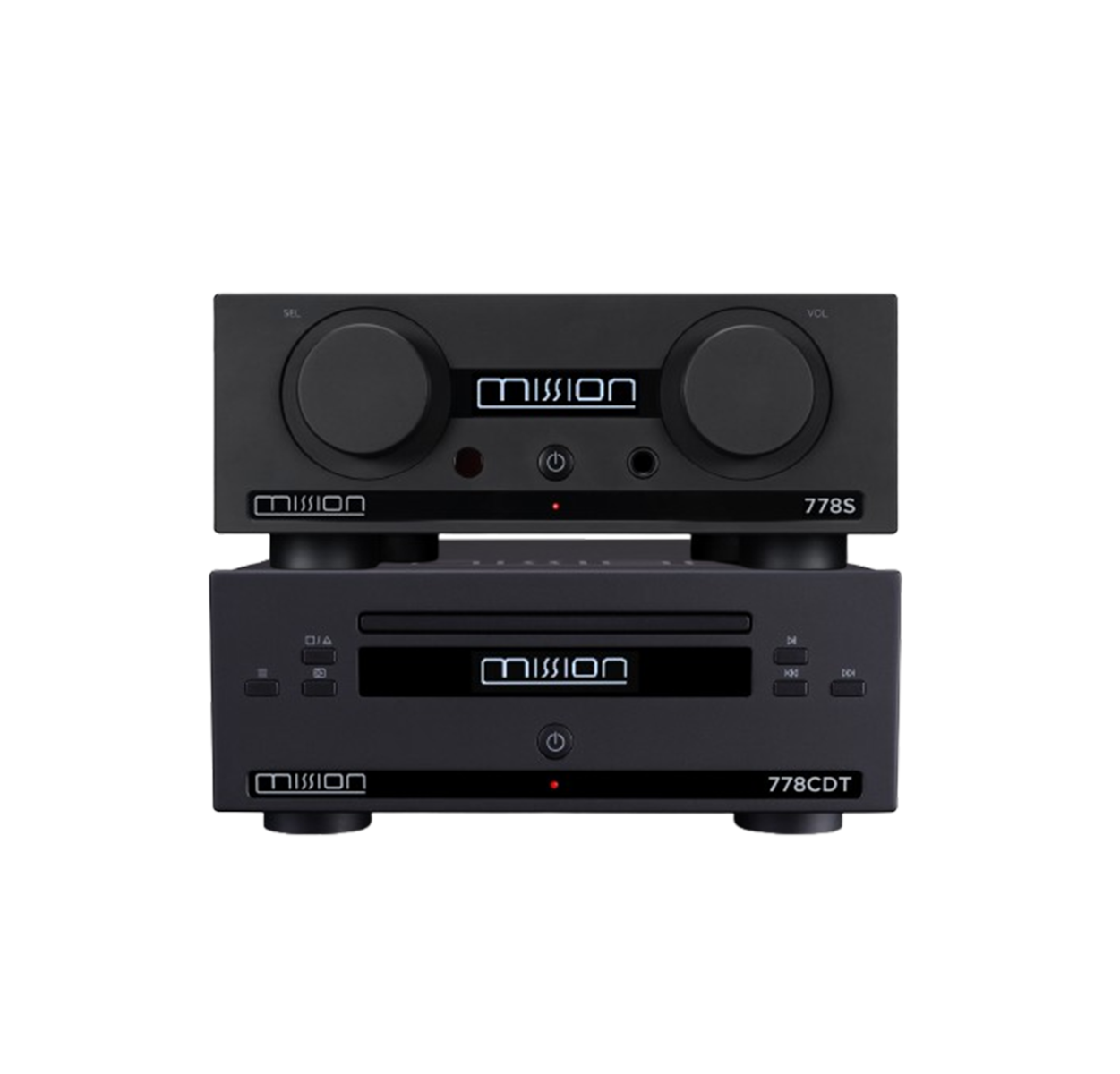 Mission 778S Streamer & 778CDT CD Transport Bundle – Black