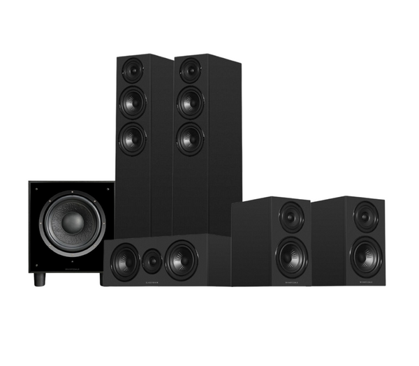 Wharfedale Diamond 12.3i HCP 5.1 Home Cinema Pack - Black with SW-10 Subwoofer