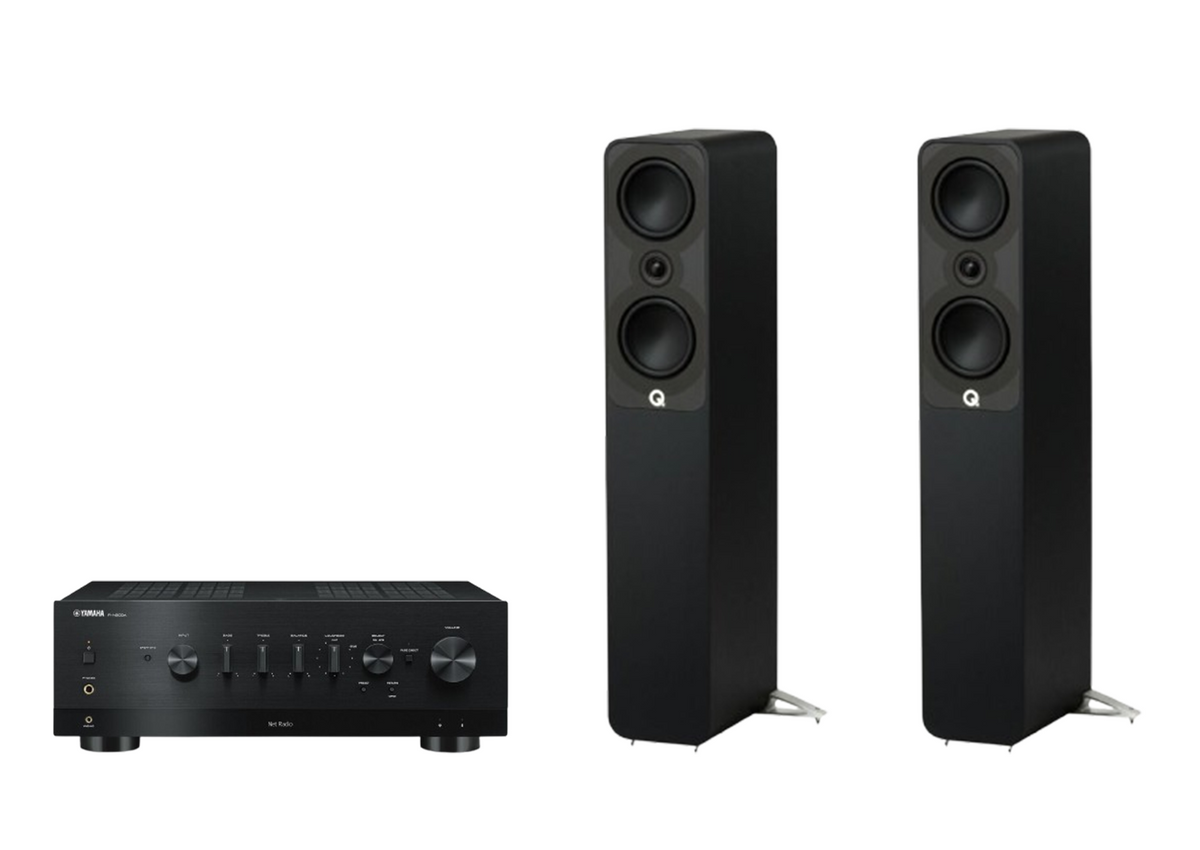 Yamaha R-N800A Network Receiver Amplifier + Q Acoustics 5040 Floorstanding Speakers