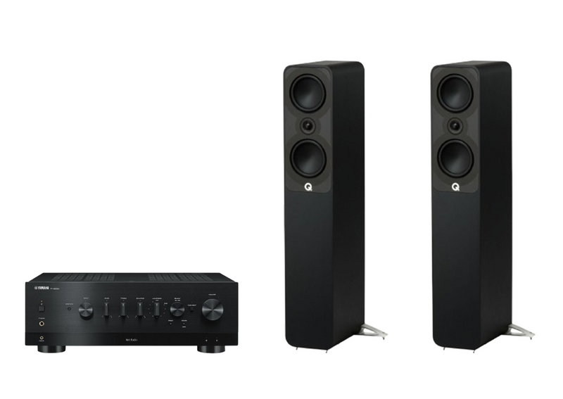 Yamaha R-N800A Network Receiver Amplifier + Q Acoustics 5040 Floorstanding Speakers