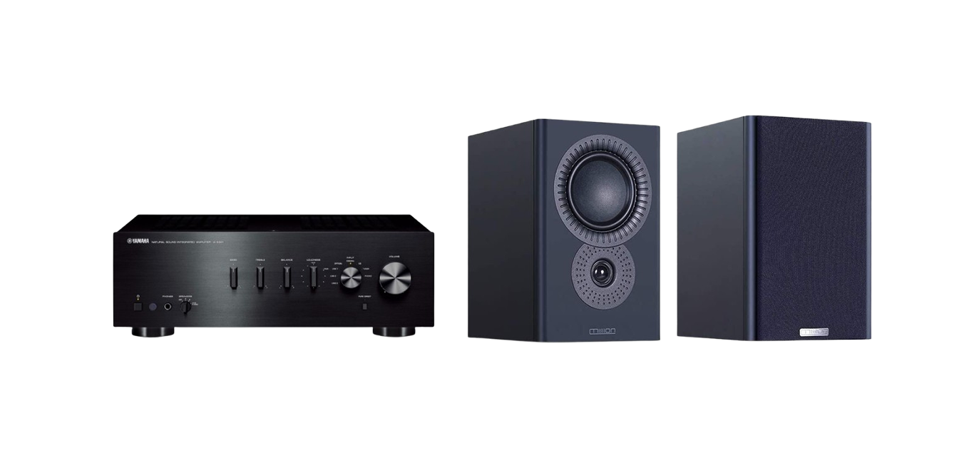 Yamaha A-S501 Stereo Amplifier + Mission LX-2 MKII Standmount Speakers