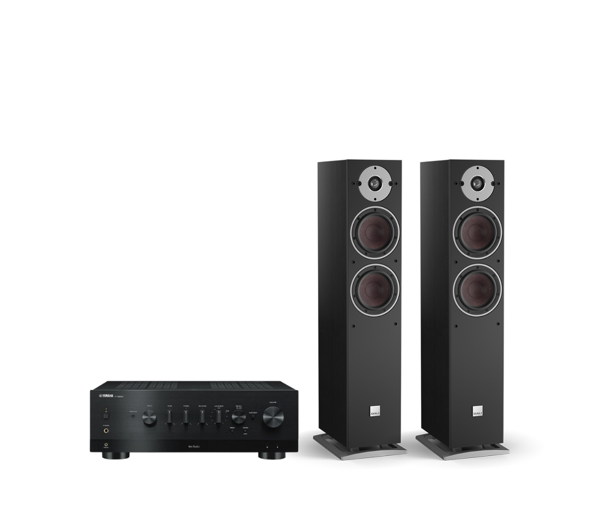 Yamaha R-N800A Network Receiver Amplifier + Dali Oberon 5 Floorstanding Speakers