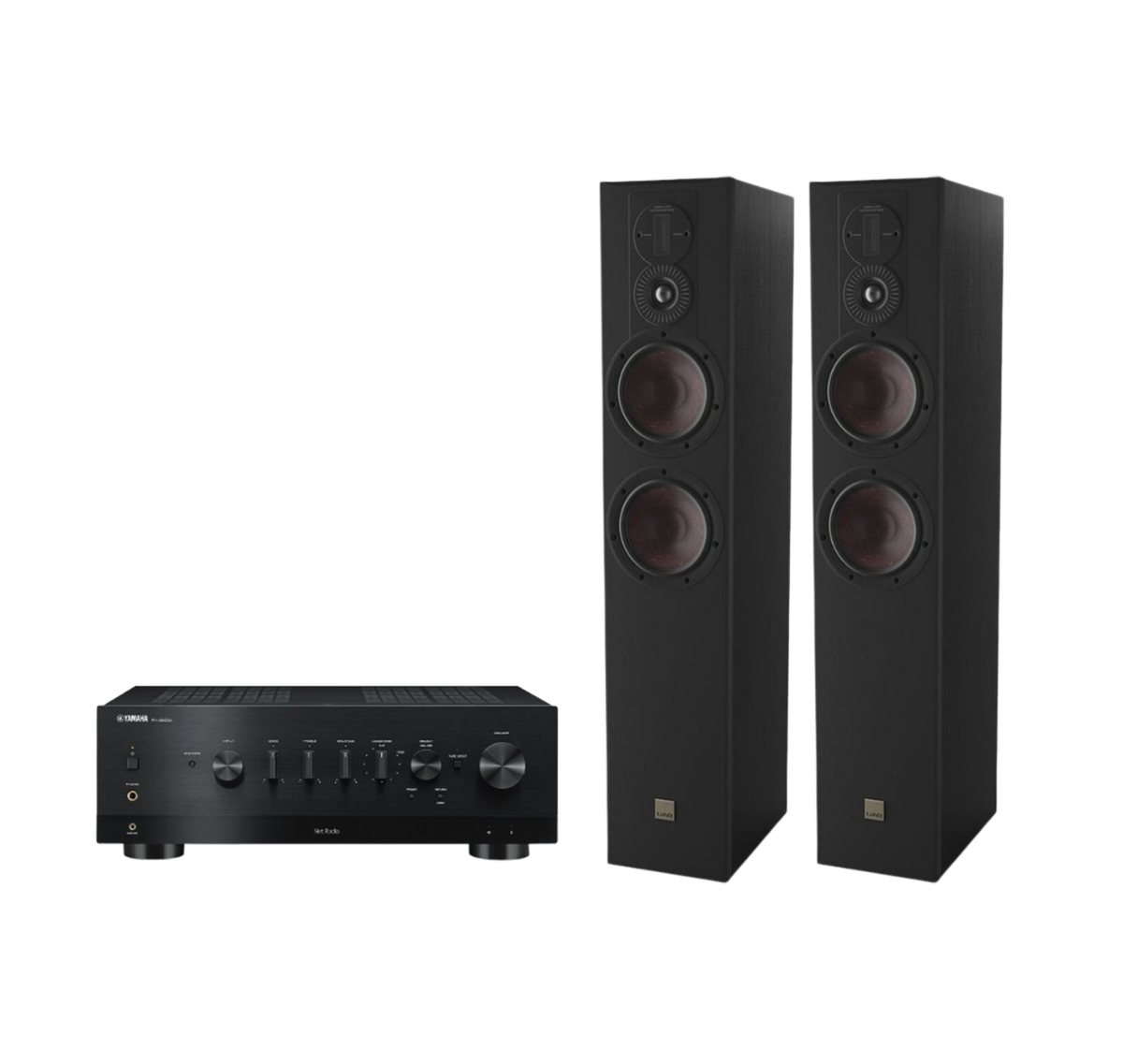 Yamaha R-N1000A Network Receiver Amplifier + Dali Opticon 6 Mk2 Floor Standing Speakers