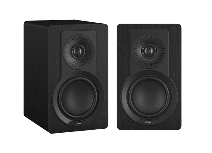 Dali KUPID Compact Bookshelf Speakers - Black Ash