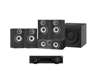 JBL MA310 5.2 4K AV Receiver + Bowers & Wilkins 607 S3 5.1 Cinema Pack with ASW608 8” Subwoofer