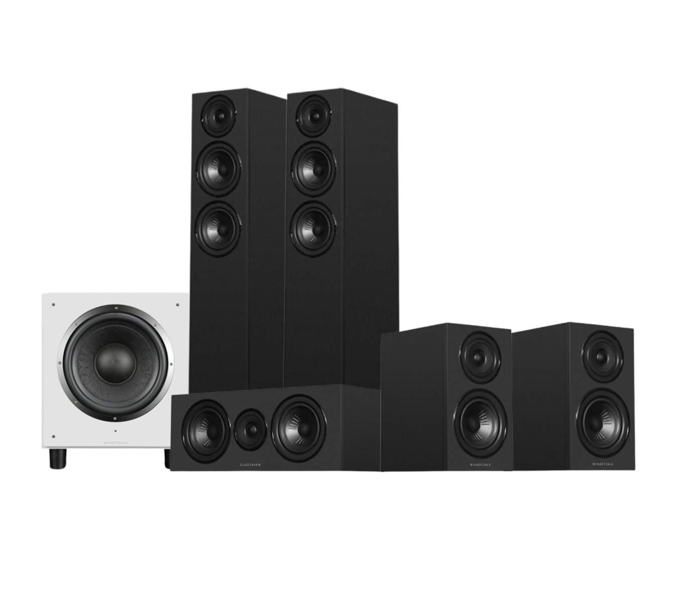 Wharfedale Diamond 12.3i HCP 5.1 Home Cinema Pack - Black with SW-10 Subwoofer