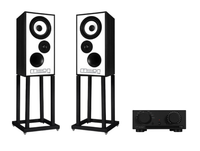 Mission 778X Stereo Amplifier + Mission 700 Bookshelf Speakers with Mission 700 Stands