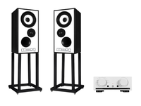 Mission 778X Stereo Amplifier + Mission 700 Bookshelf Speakers with Mission 700 Stands