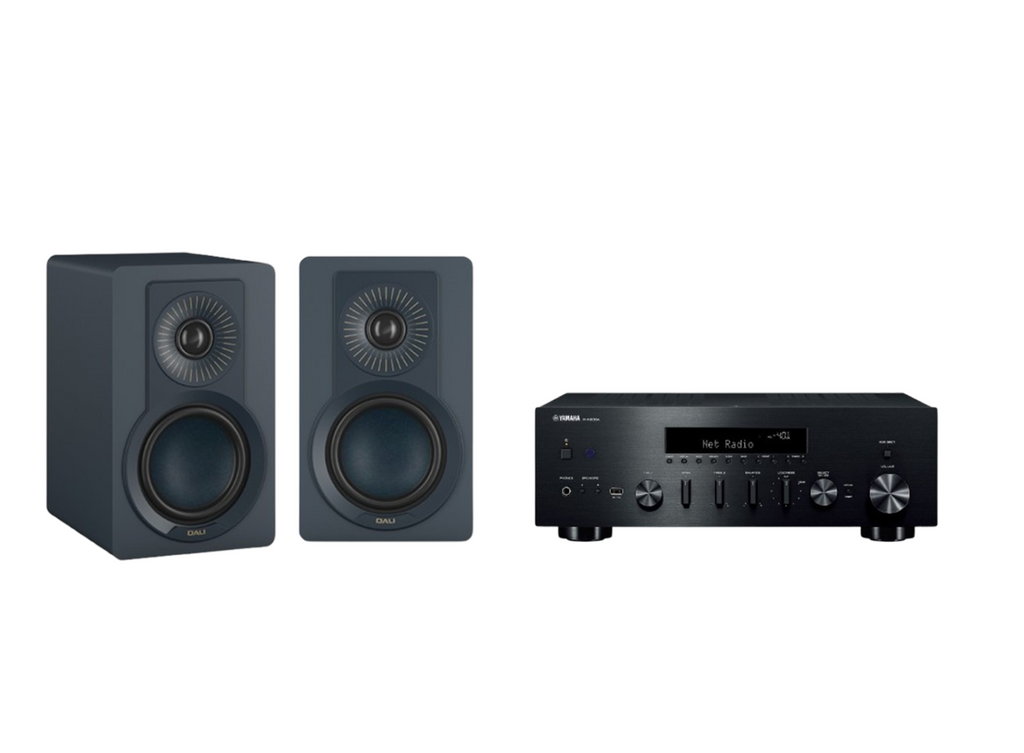 Yamaha R-N600A Hi-Fi Network Receiver Amplifier + Dali Kupid Speakers Package and 5 metres Classic 79 Strand