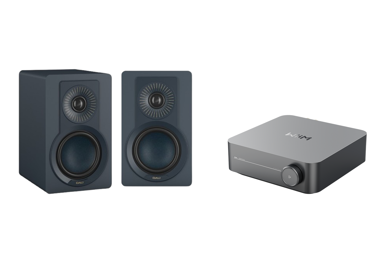 WiiM AMP Music Streaming Amplifier + Dali Kupid Speakers Package and 5 metres Classic 79 Strand