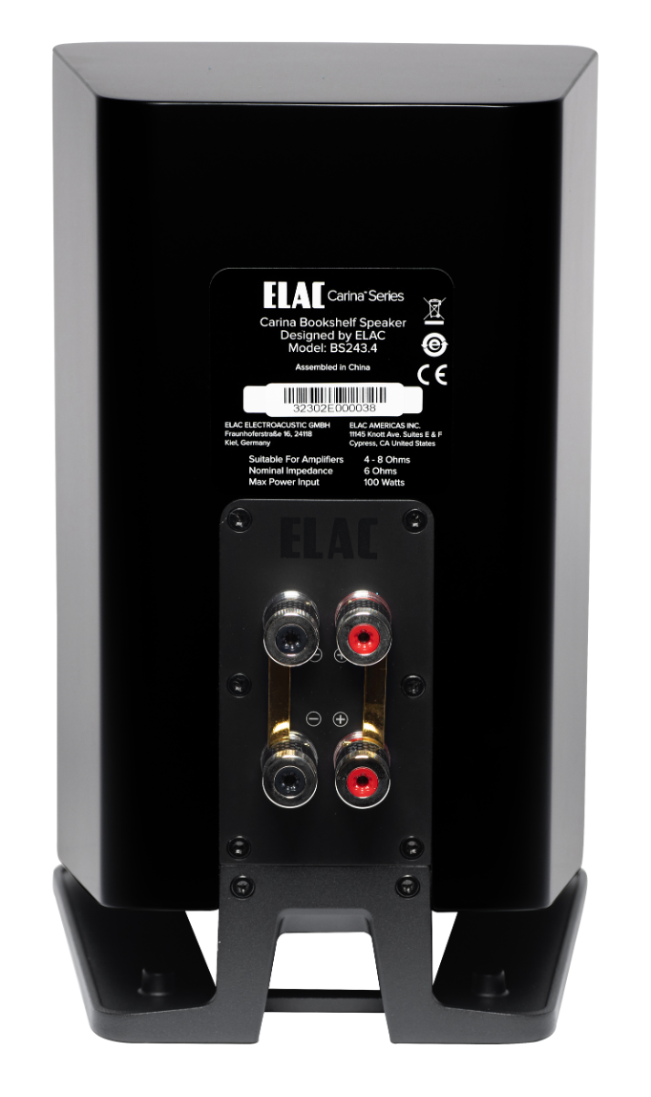 ELAC Carina BS 243.4 Bookshelf Speakers – Satin Black