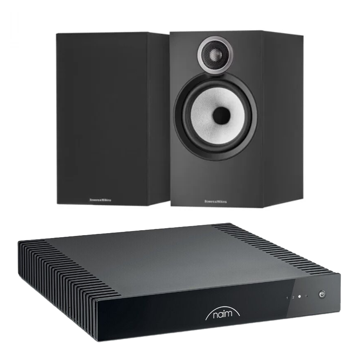 Naim Ci Uniti 102 Streaming Amplifier + Bowers & Wilkins 606 S3 Stand Mount Speakers