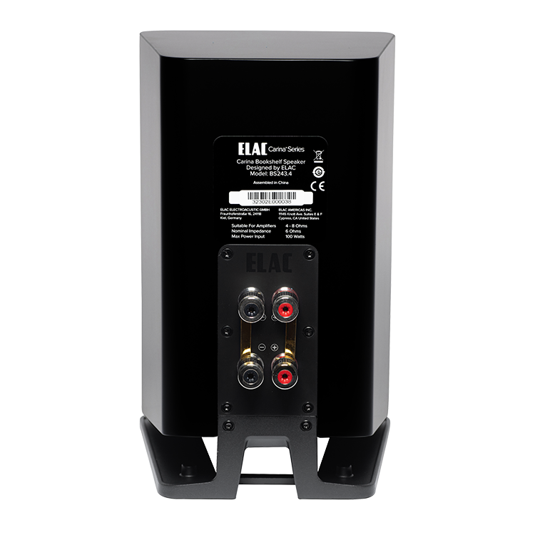 ELAC Carina BS 243.4 Bookshelf Speakers – Satin Black