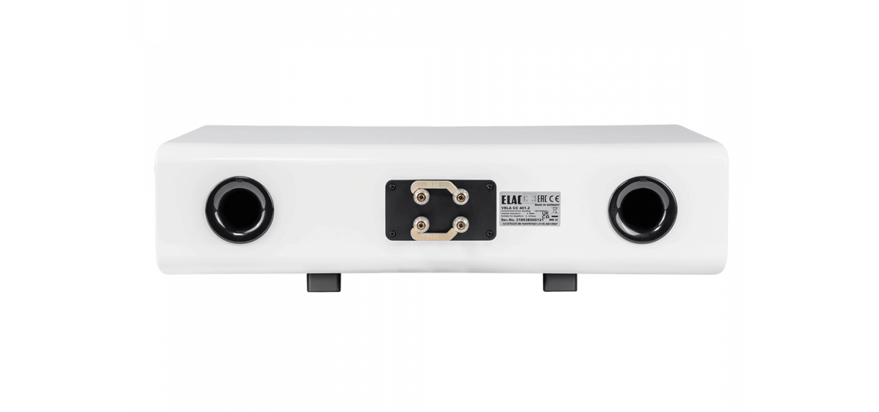 ELAC Vela CC 401.2 Center Channel Speaker – Gloss White