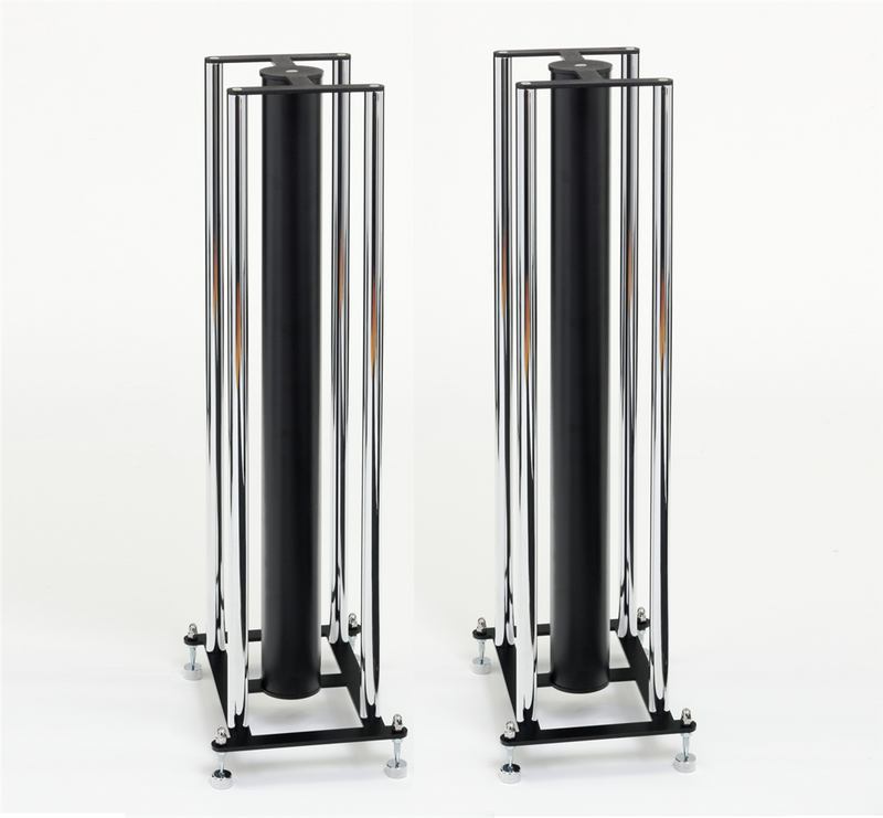 Custom Design FS 104 Signature Speaker Floor Stands - Black / Chrome