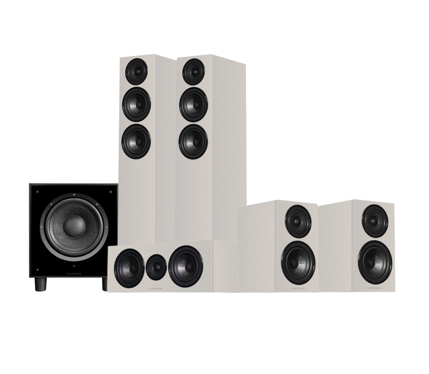 Wharfedale Diamond 12.3 HCP 5.1 Home Cinema Pack - Grey with SW-10 ...
