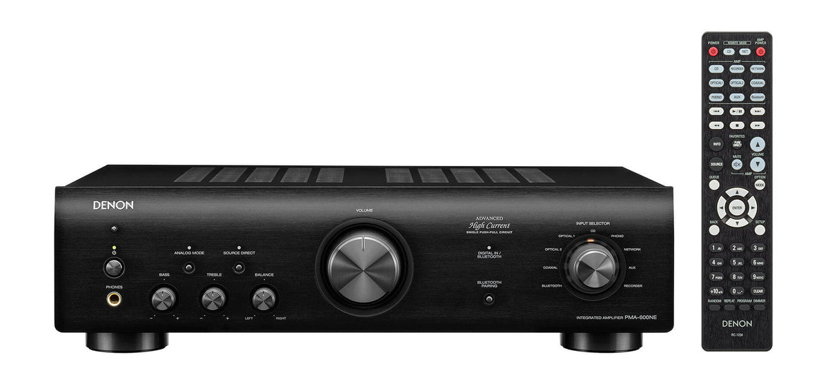 Denon PMA-600NE - Integrated Amplifier with 70W Power per Channel - Black