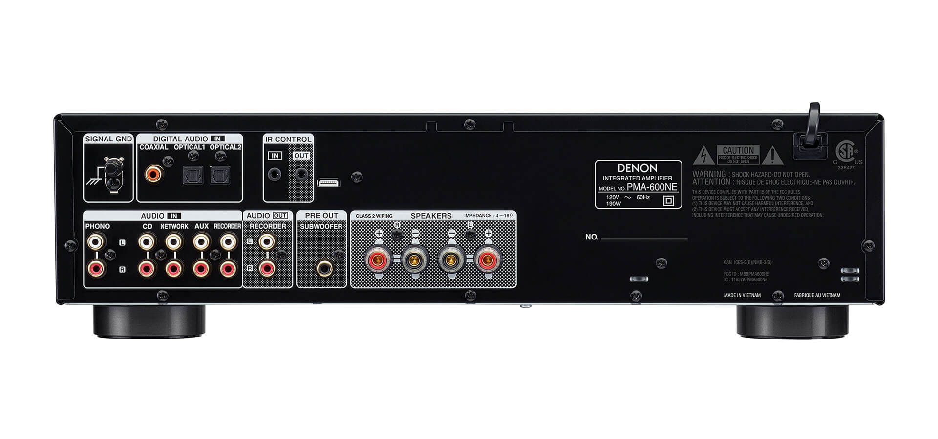 Denon PMA-600NE - Integrated Amplifier with 70W Power per Channel