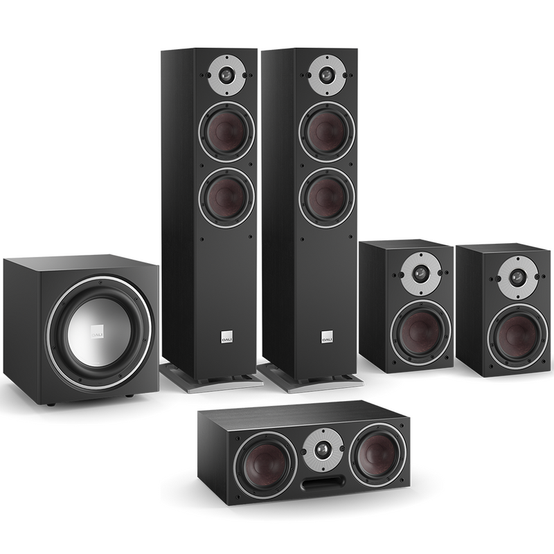 Dali Oberon 5 - 5.1 Speaker Package - Black Ash