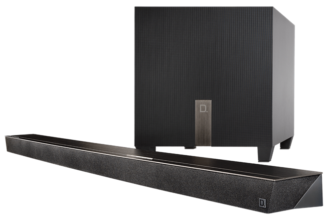 Definitive Technology DT Studio Slim - 3.1 Channel Ultra-slim Sound Bar System with Chromecast Built-in