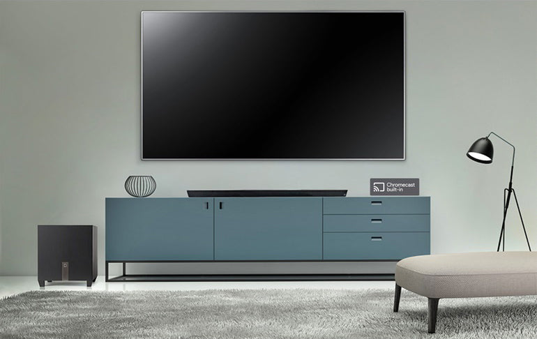 Definitive Technology DT Studio Slim - 3.1 Channel Ultra-slim Sound Bar System with Chromecast Built-in