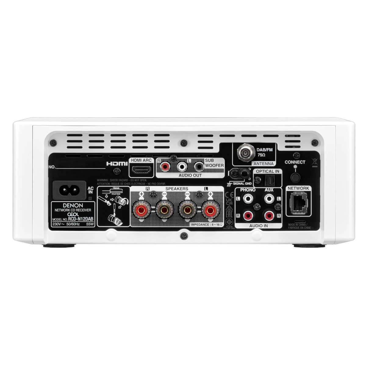 Denon RCD-N12 DAB (White)