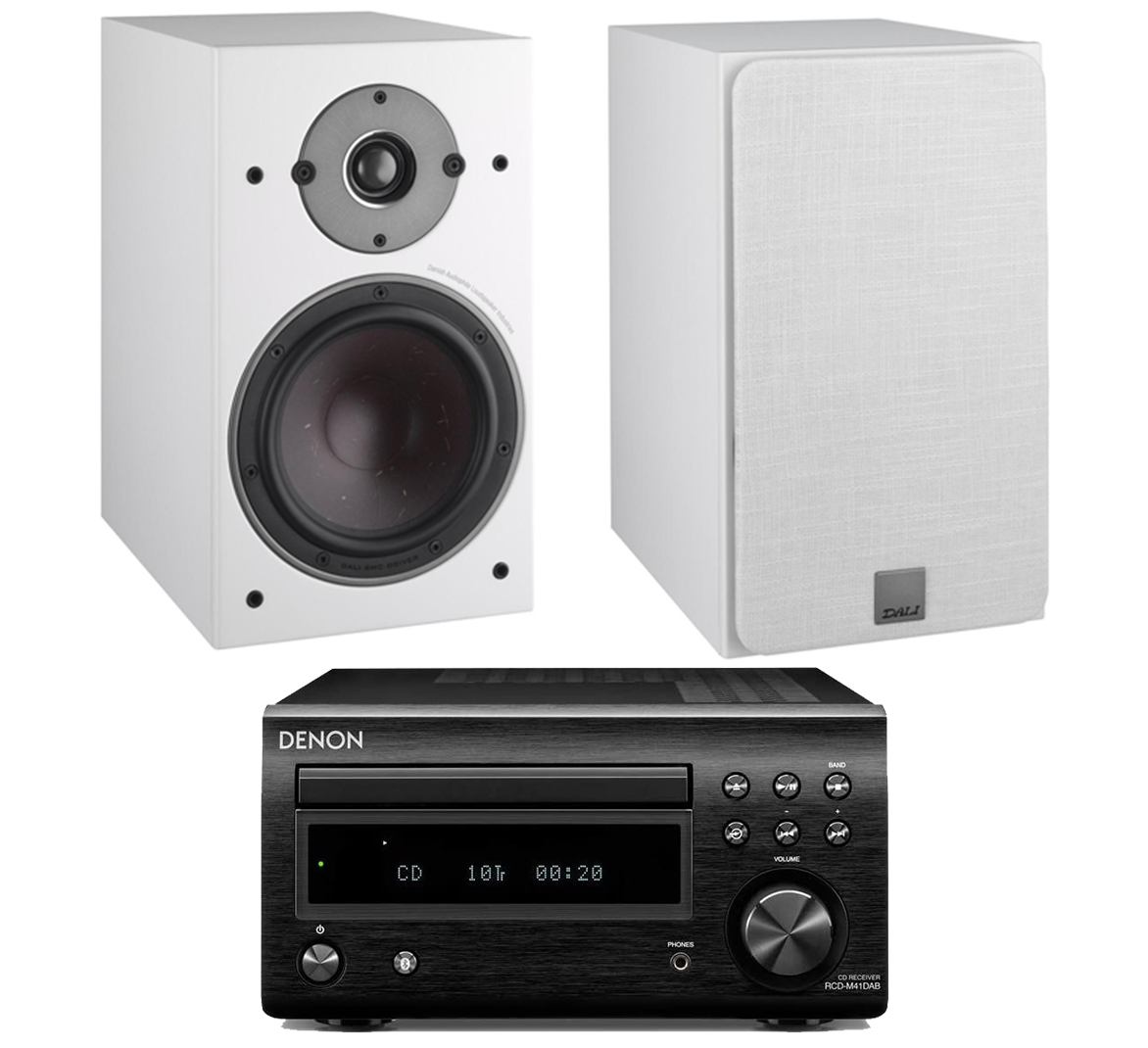 Denon RCD-M41DAB HiFi System + Dali Oberon 3 Bookshelf Speakers