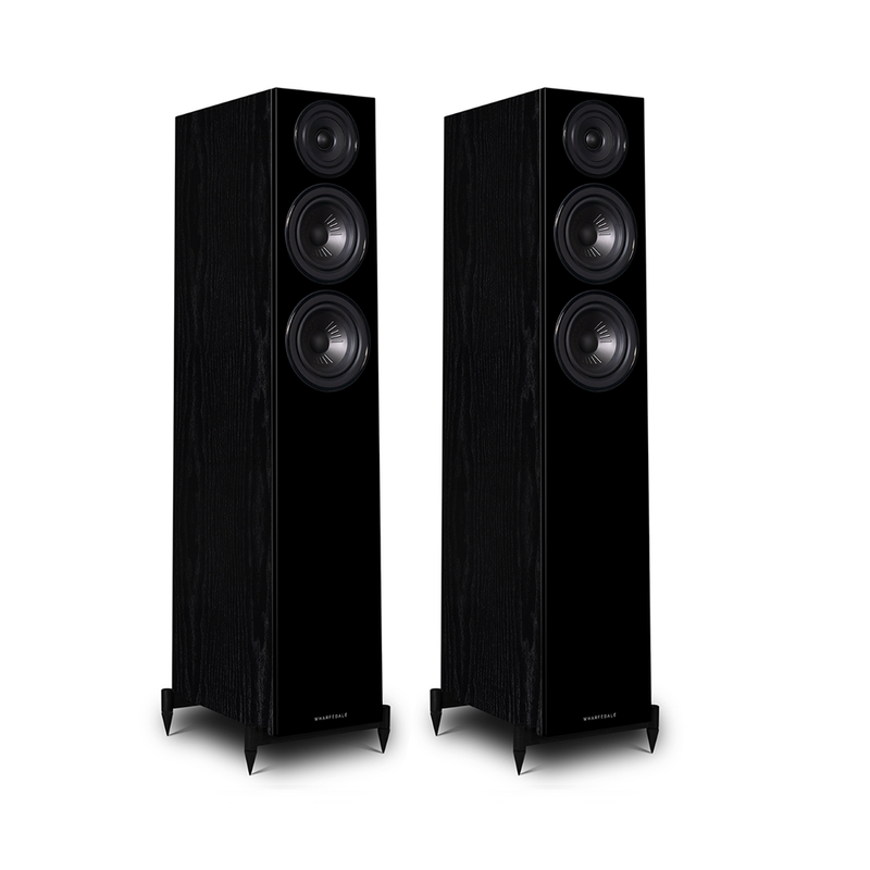 Wharfedale Diamond 12.3 Floorstanding Speakers - Black Oak