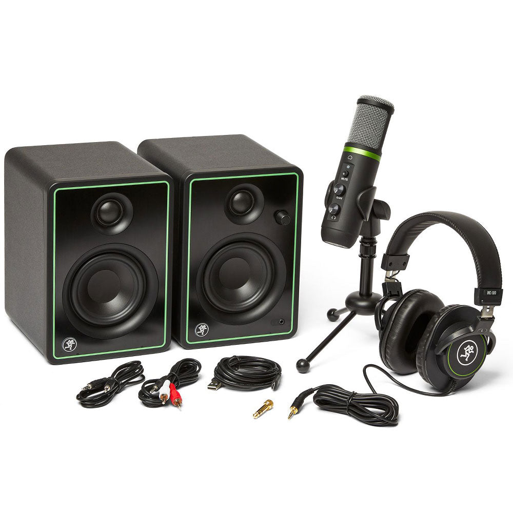 Mackie Creator Bundle - Home / Studio Recording Bundle including Mic, Headphones & Speakers