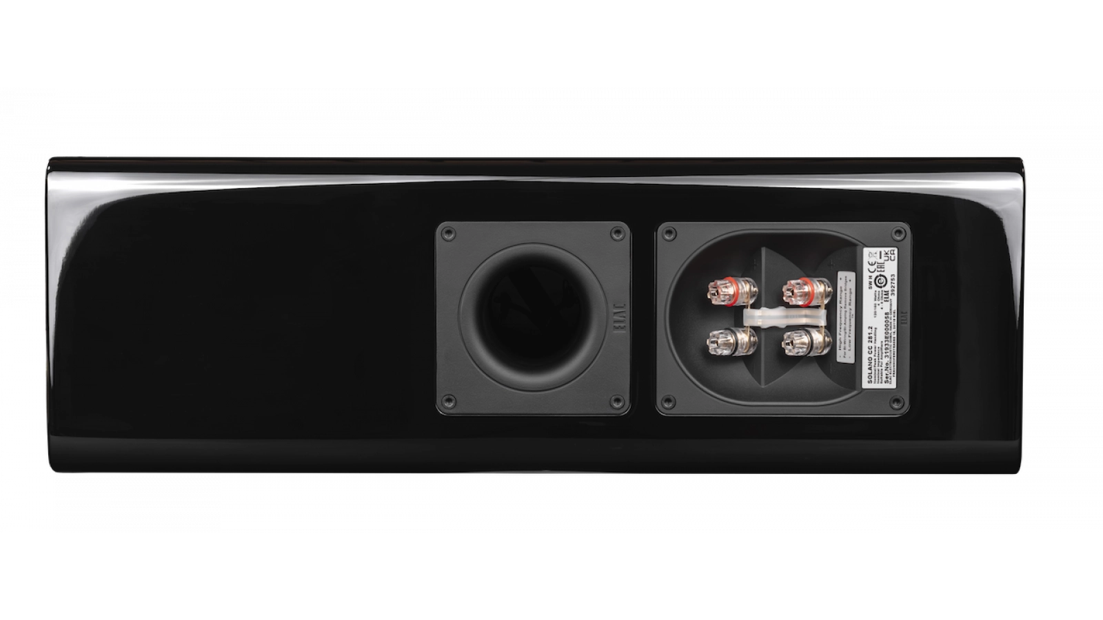 ELAC Solano CC 281.1 Center Channel Speaker – Gloss Black