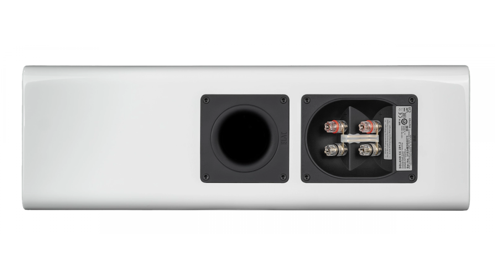 ELAC Solano CC 281.1 Center Channel Speaker – Gloss White