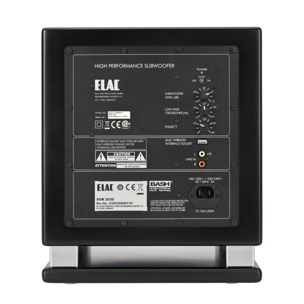 ELAC SUB 2030 Subwoofer – Satin Black