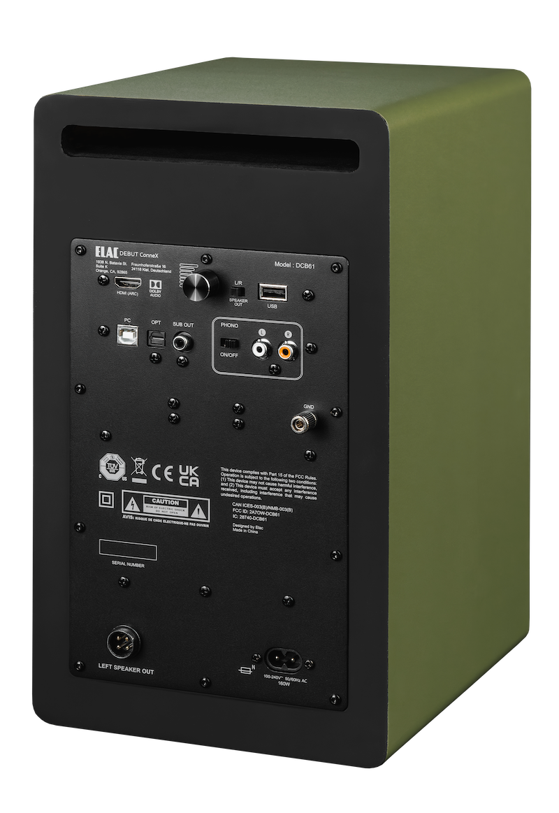 ELAC Debut ConneX DCB61 Active Speakers - Olive