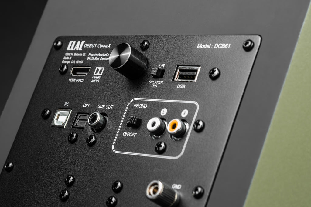 ELAC Debut ConneX DCB61 Active Speakers - Olive
