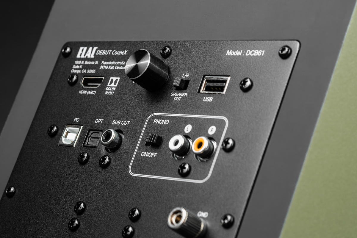 ELAC Debut ConneX DCB61 Active Speakers - Olive