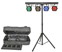 QTX PB-7 - High Powered Foldable All-In-One Lighting Bar system including case