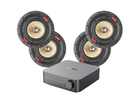 WiiM Amp Music Streaming Amplifier + 4 x Focal 300ICW6 Ceiling Speakers + 40m QED QX16/2