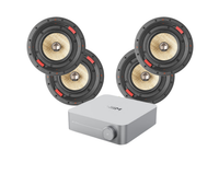 WiiM Amp Music Streaming Amplifier + 4 x Focal 300ICW6 Ceiling Speakers + 40m QED QX16/2