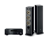 Yamaha R-N600A Network Receiver Amplifier + Focal Aria Evo X N2 Floor-Standing Speakers