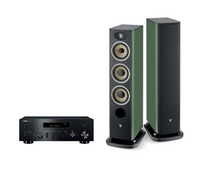 Yamaha R-N600A Network Receiver Amplifier + Focal Aria Evo X N2 Floor-Standing Speakers