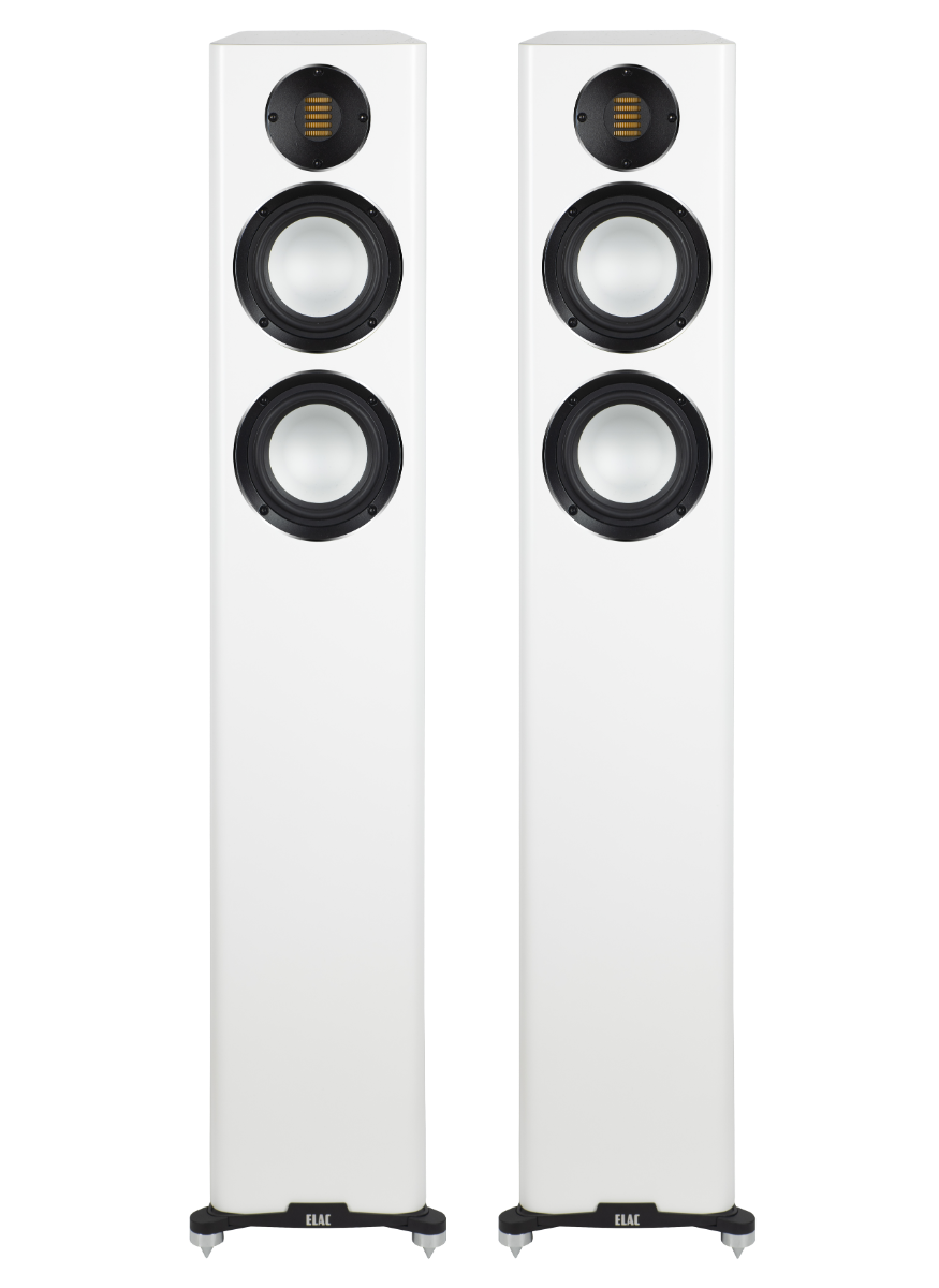 ELAC Carina FS 247.4 Floorstanding Speakers – Satin White