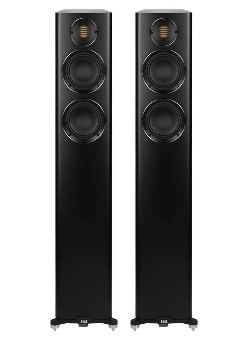 ELAC Carina FS 247.4 Floorstanding Speakers – Satin Black