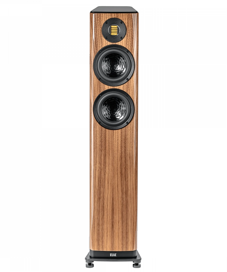 ELAC Vela FS 407.2 Floorstanding Speakers – Gloss Walnut