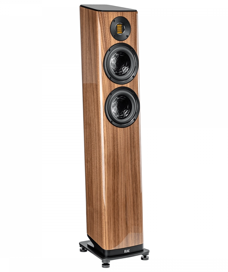 ELAC Vela FS 407.2 Floorstanding Speakers – Gloss Walnut