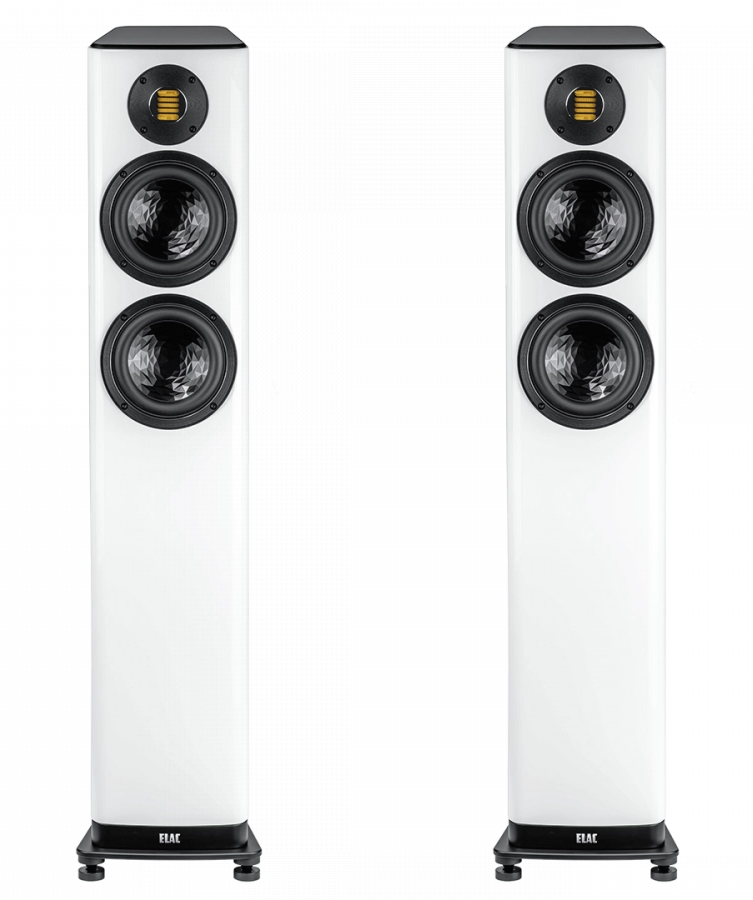 ELAC Vela FS 407.2 Floorstanding Speakers – Gloss White