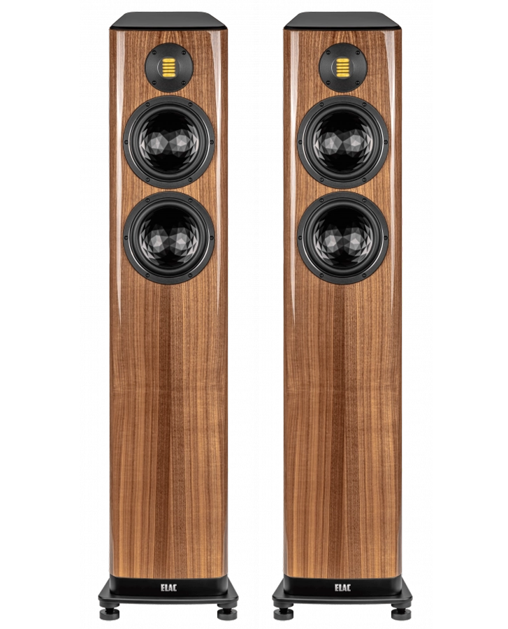 ELAC Vela FS 408.2 Floorstanding Speakers – Gloss Walnut
